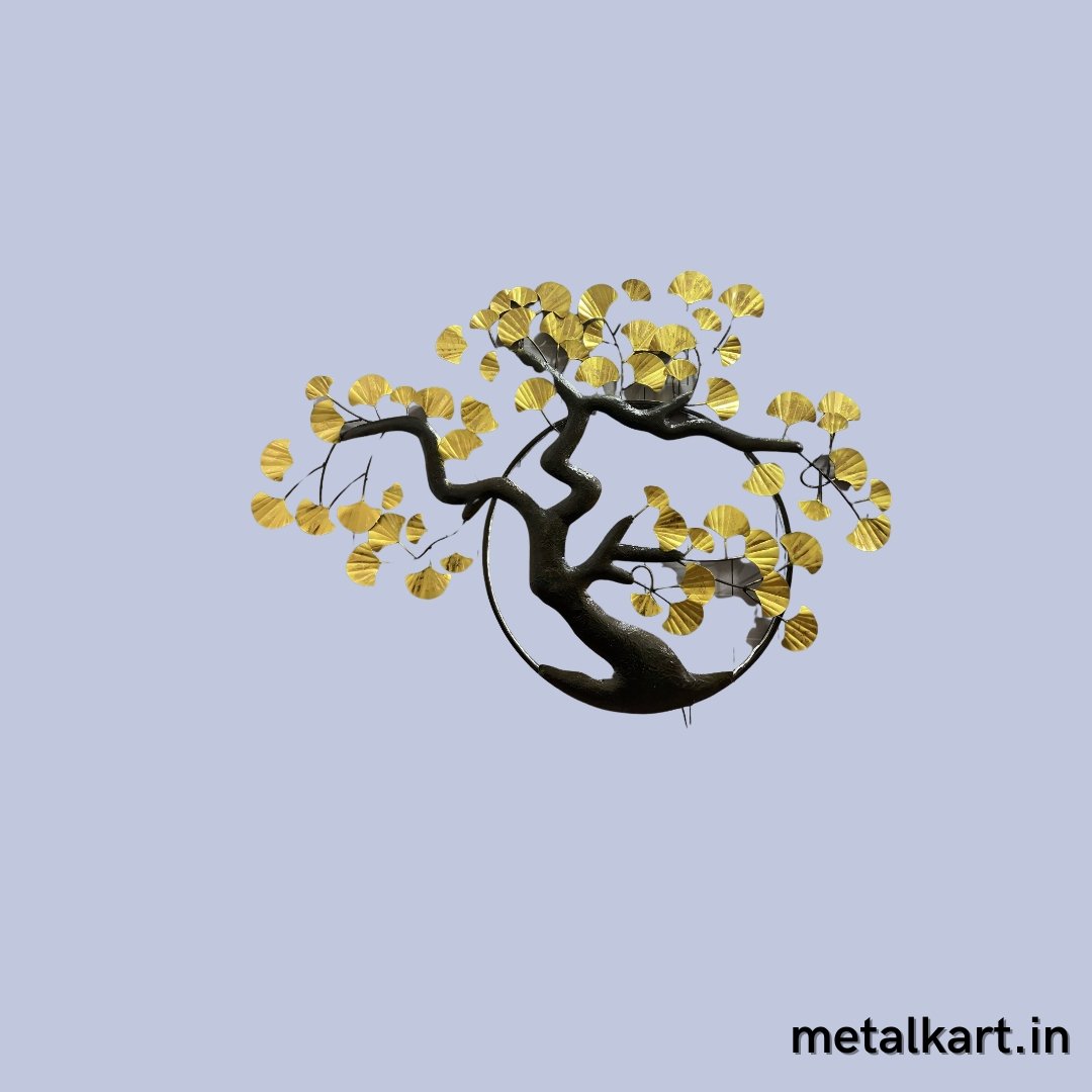 Metallic Ring tree wall design (52 x 36 Inches)