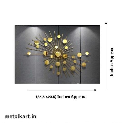 Metallic Solstice Shadow Wall Art (36.5 x 23.5 Inches)