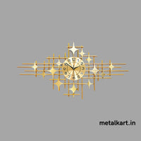 Thumbnail for Metallic Stary Clock wall design (48 x 24 Inches)