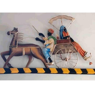 Metallic Wall Art Tanga - Village life (24 x 20 Inches)