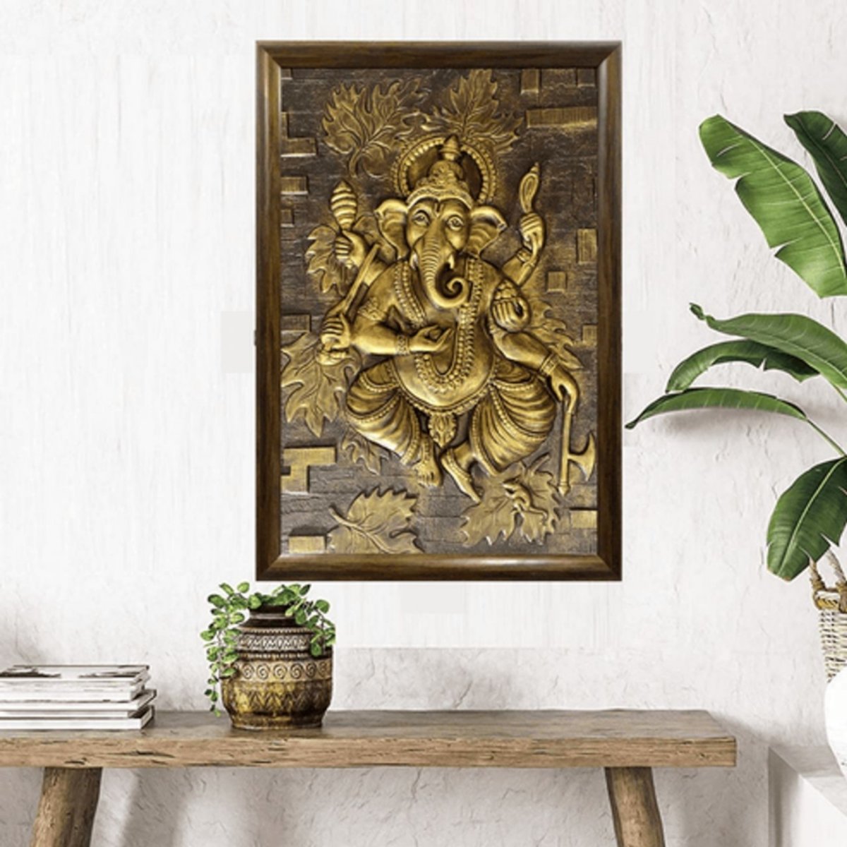 Modern 3D Ganesha Wall decor (36 x 24 Inches)