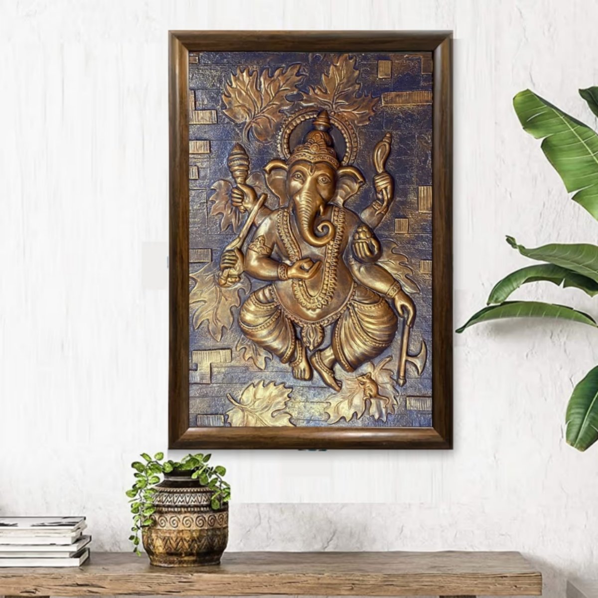Modern 3D Ganesha Wall decor (36 x 24 Inches)
