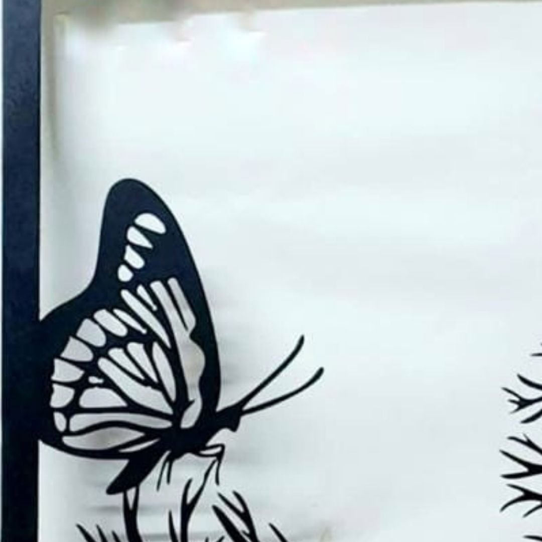 Nectar feed of Butterfly Metal Wall design