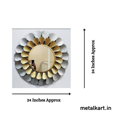 Petal Circular Mirror (24 Inches Dia onwards )