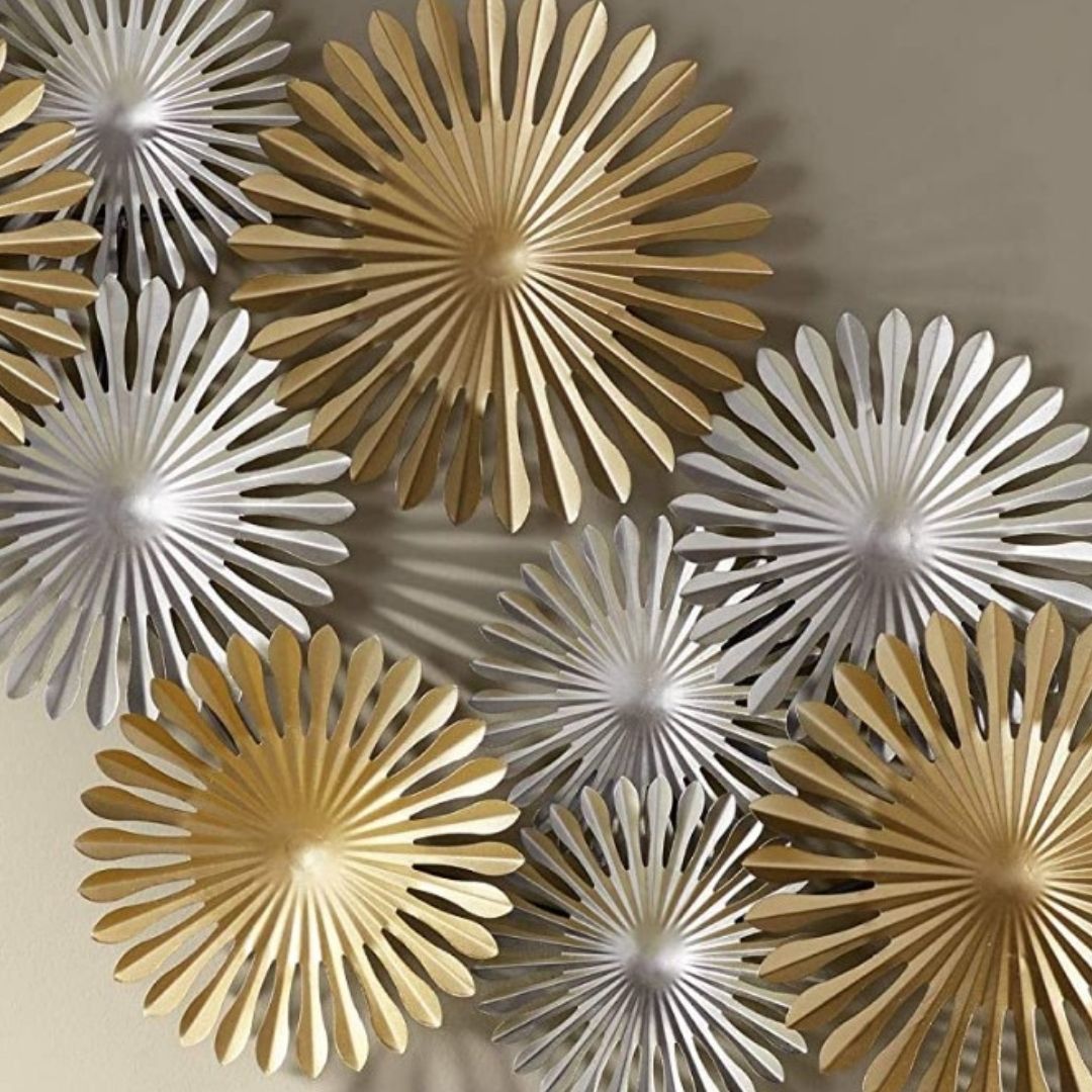 Premium Duo Color Inclined Slope Metal Wall Art (48 x 24 Inches)