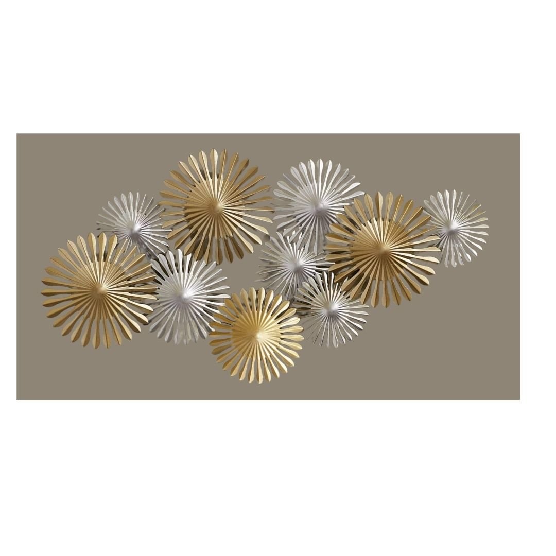 Premium Duo Color Inclined Slope Metal Wall Art (48 x 24 Inches)