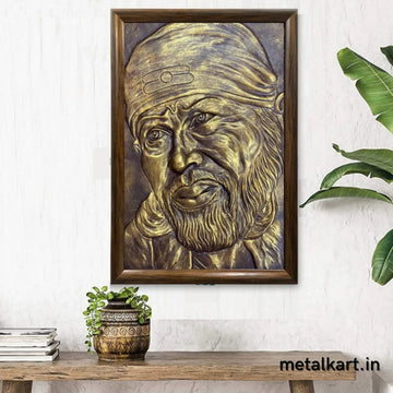 Sai Baba 3D Wall Hanging (36 x 24 Inches)
