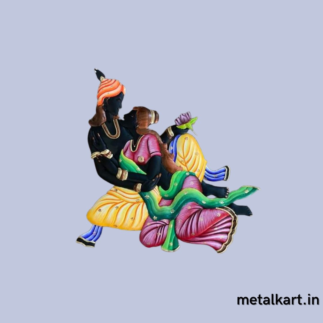 Sanyog Shringar Metallic Wall Art (22 x 22 Inches)