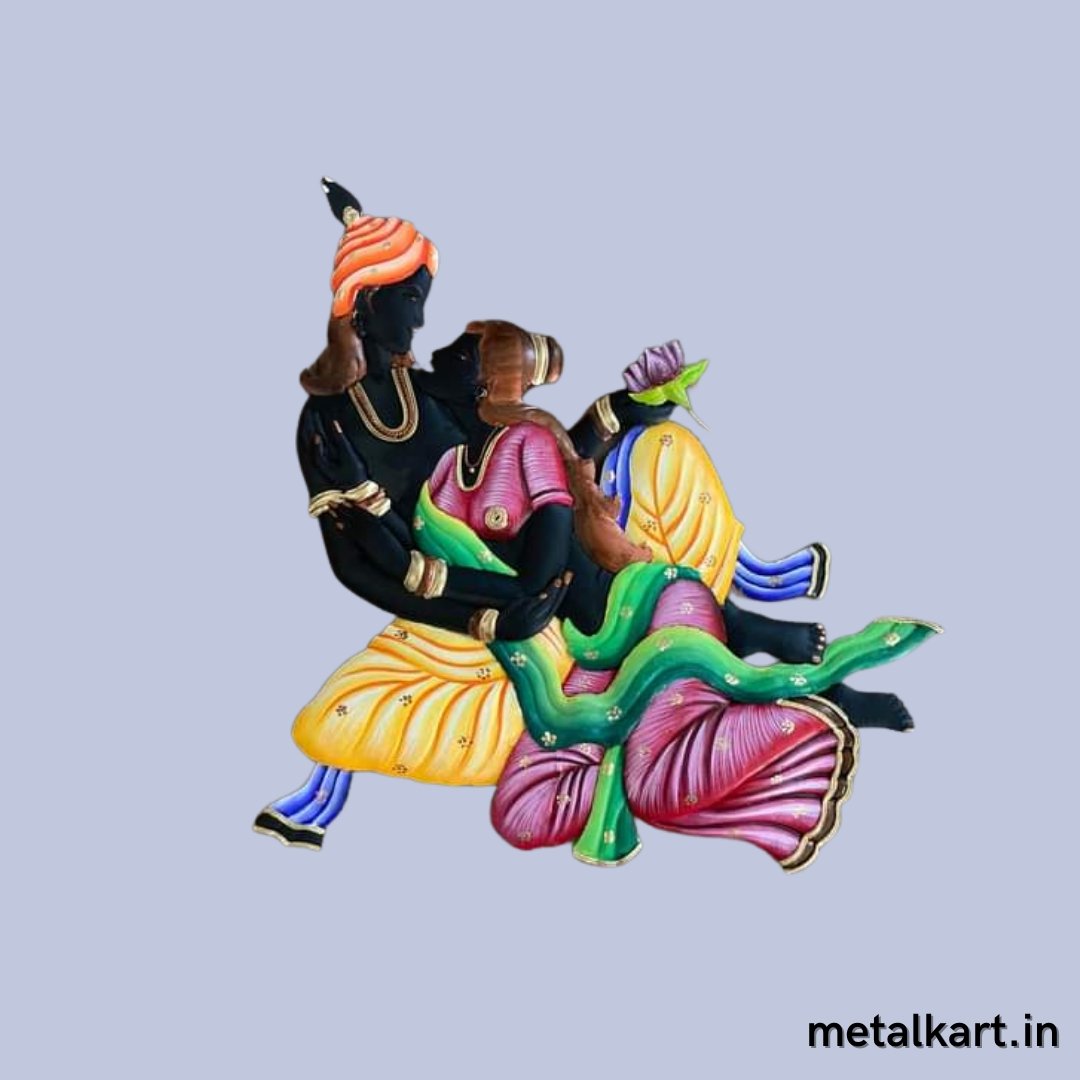 Sanyog Shringar Metallic Wall Art (22 x 22 Inches)