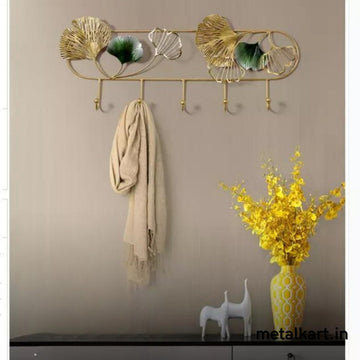 Soothing leaves handcrafted Wall Hook (27 x 12 Inches)