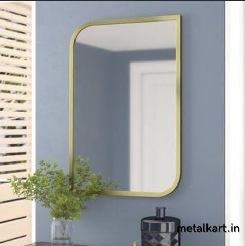 The Simple Metllic Frame Rectangular Mirror (15 x 24 Inches)