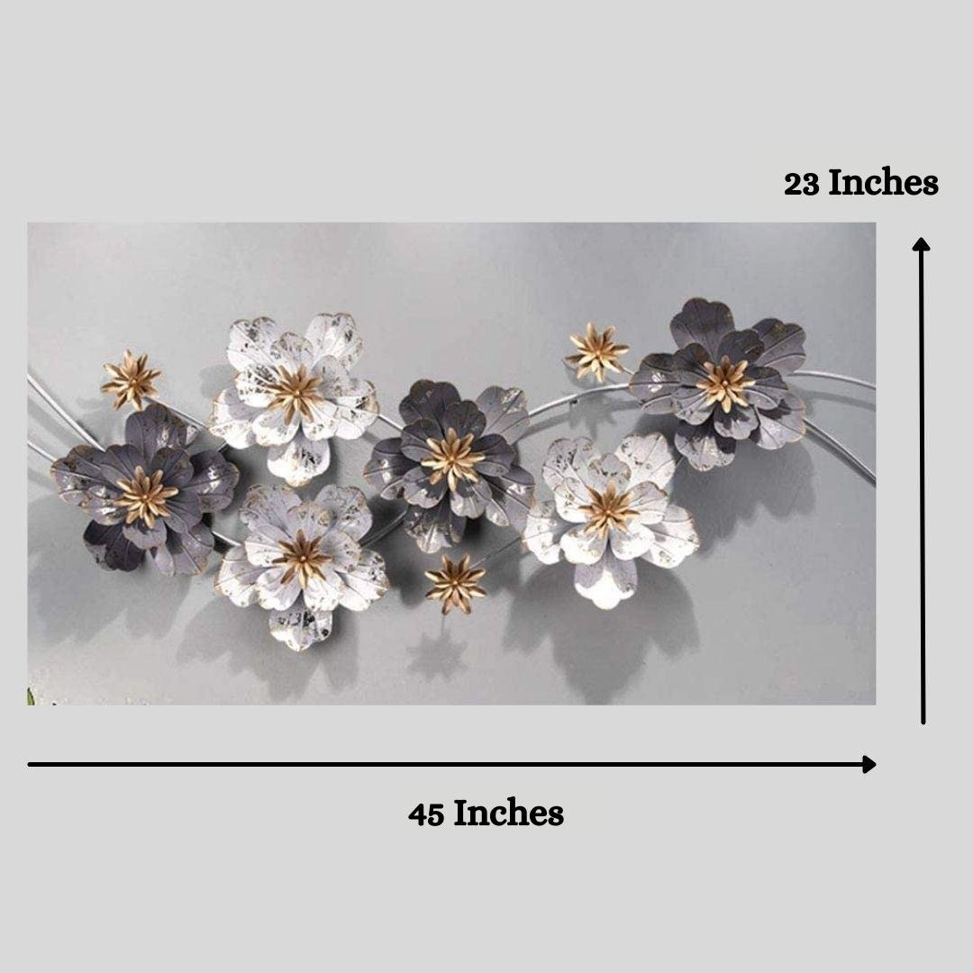 The waving flowers (45 x 20 Inches)