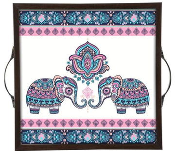 Traditional designs Wooden Serving Tray (Starting 9x9 Inches)