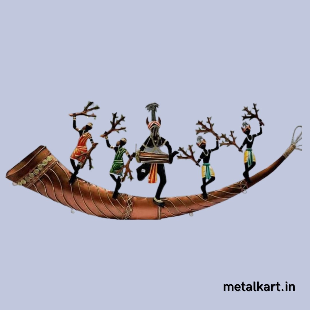 Tribal dance and celebraton (24 x 12 Inches)