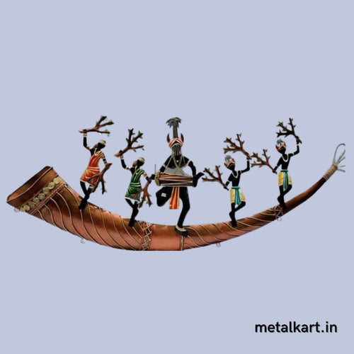 Tribal dance and celebraton (24 x 12 Inches)