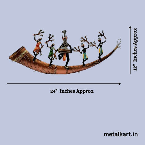 Tribal dance and celebraton (24 x 12 Inches)