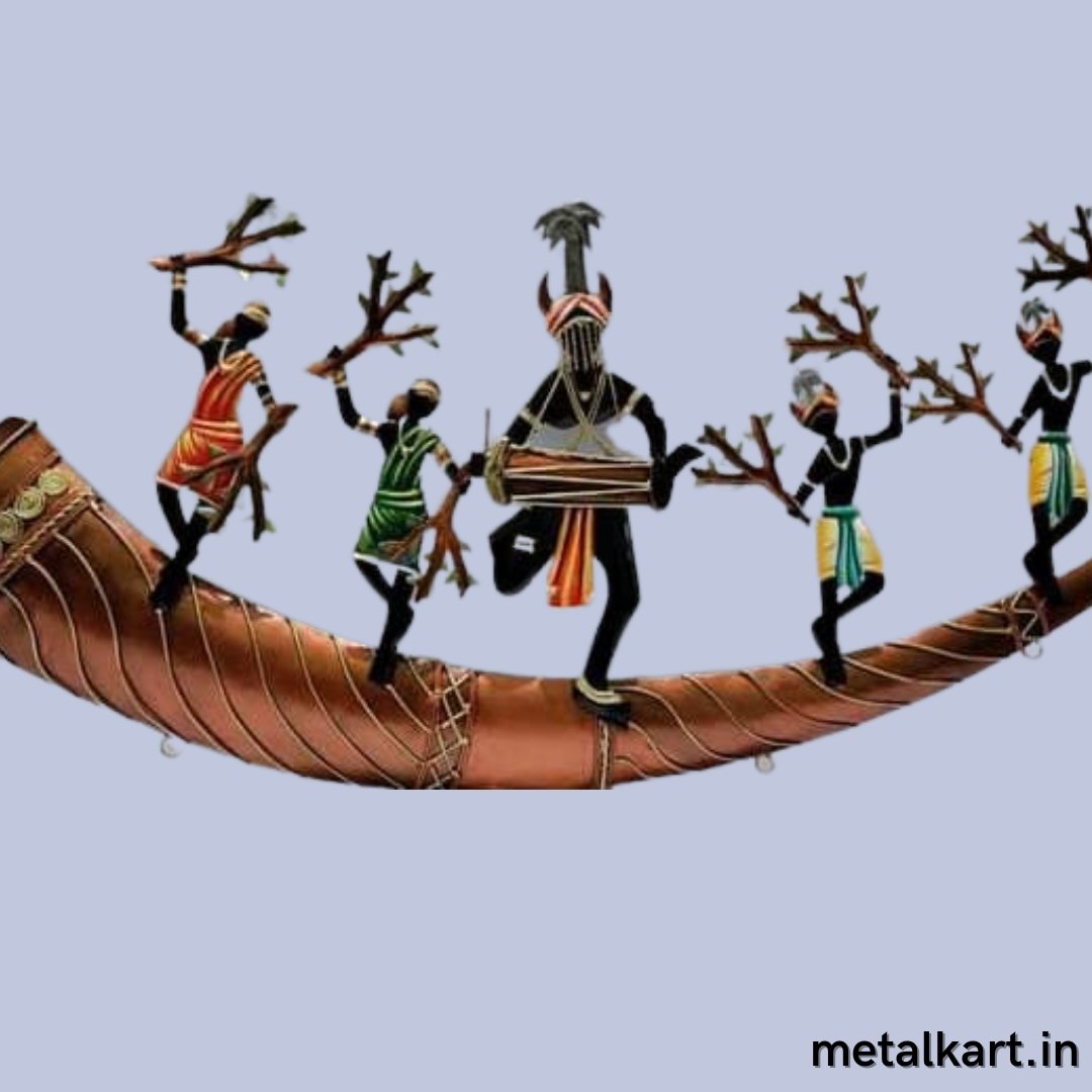 Tribal dance and celebraton (24 x 12 Inches)