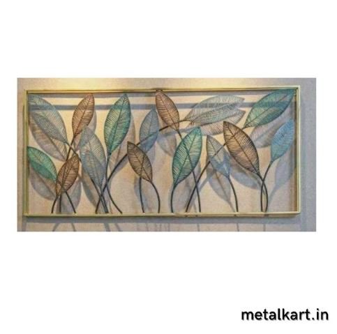 Trifoliate Trellis Vividly Colored Pointed leaves Wall Art (48 x 24 Inches)