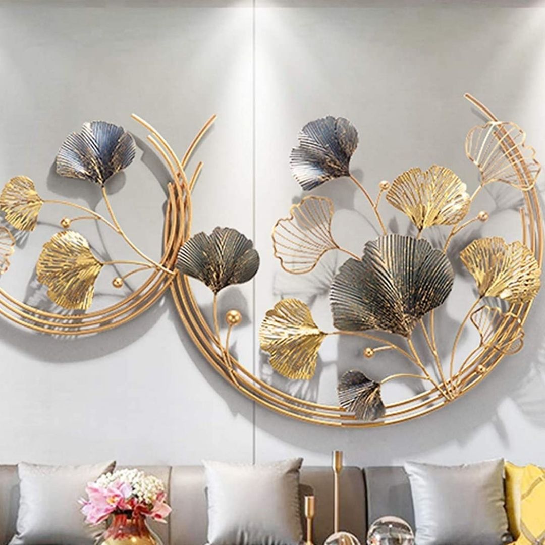 Two Moons Metal wall Art ( 50 x 30 Inches)