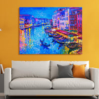 Thumbnail for Venice at Sunset Canvas Wall Art (48 x 36 Inches)
