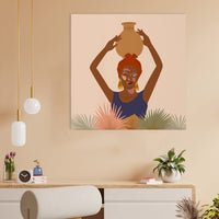 Thumbnail for Wellspring Wonder Bohemian Canvas Wall Painting (36 x 36 Inches)
