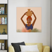Thumbnail for Wellspring Wonder Bohemian Canvas Wall Painting (36 x 36 Inches)