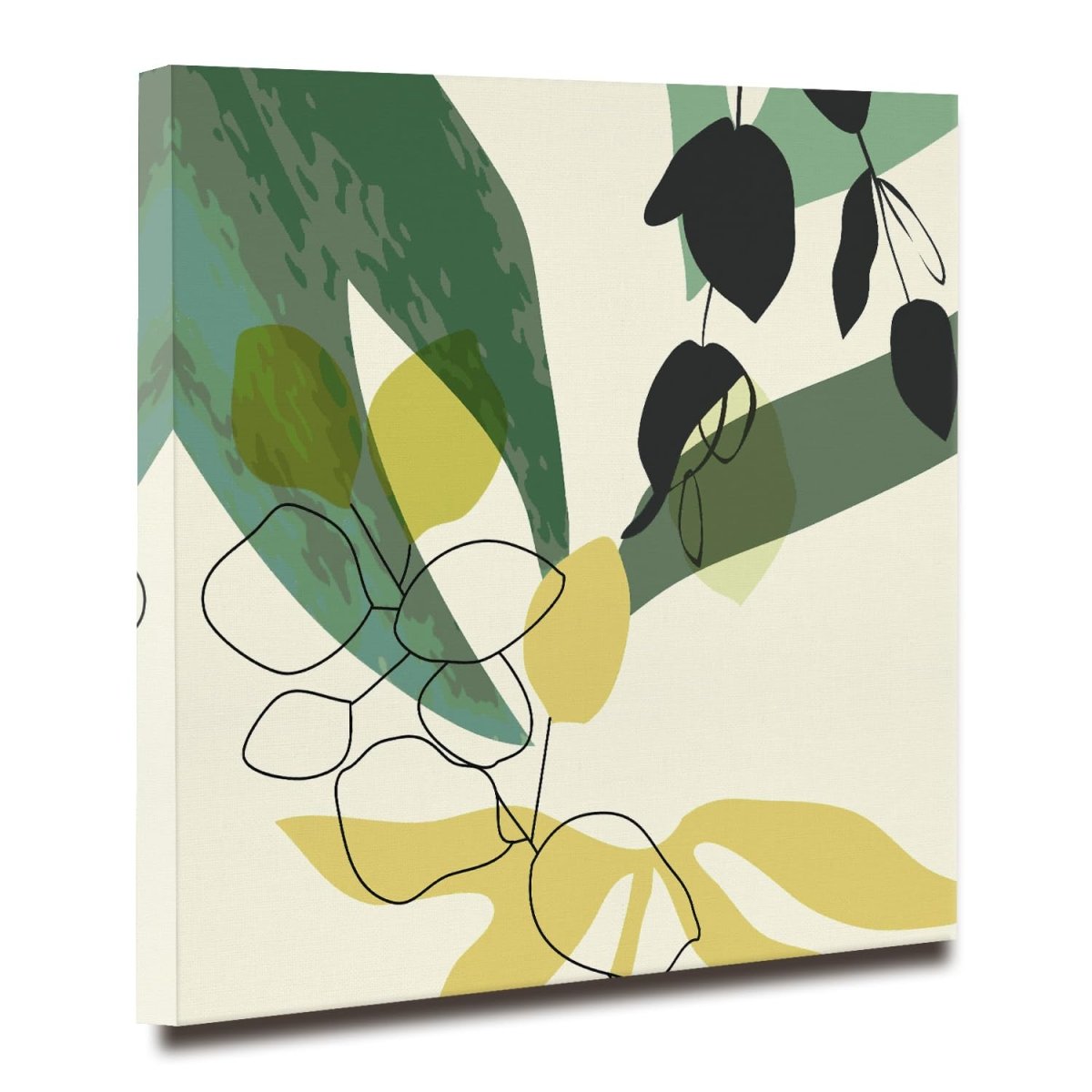Whisper of Leaves Canvas Wall Painting (36 x 36 Inches)