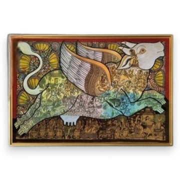 Cow Canvas art Collection - Punam Metalcrafts