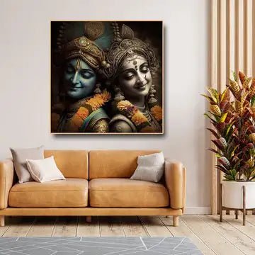 Krishna Canvas Art - Punam Metalcrafts