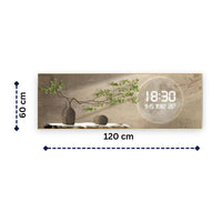 Thumbnail for Modern Abstract Greenery LED Clock Wall Decor (120 x 60 CM)