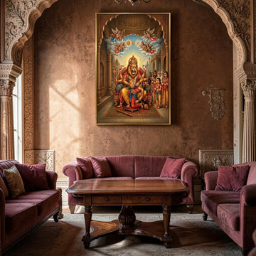 Narasimha Dev: The Divine Pillar of Protection (24 x 36 Inches)