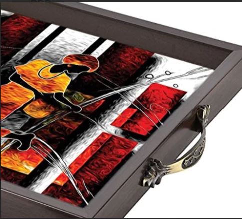 Contemporary design square serving tray (Starting 9x9 Inches)