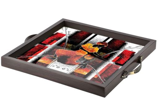 Contemporary design square serving tray (Starting 9x9 Inches)