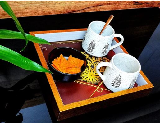 Decorative Wood Tray for Centre Table (Starting 9x9 Inches)