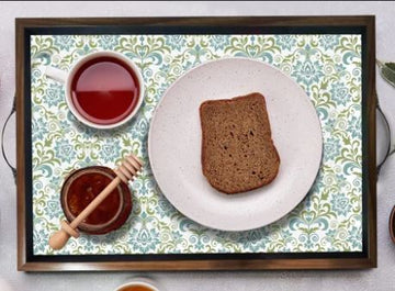Designer Pine Wood Tray for Serving Coffee, breakfast, and Snacks (Starting 12 x 18 Inches)