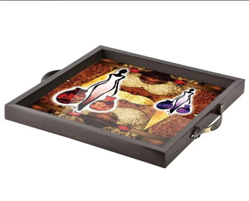 Designer Serving Trays by Metalkart (Starting 9x9 Inches)