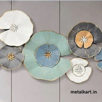 Thumbnail for Lotus Bloom Metallic Wall Hanging (48x24 Inches)