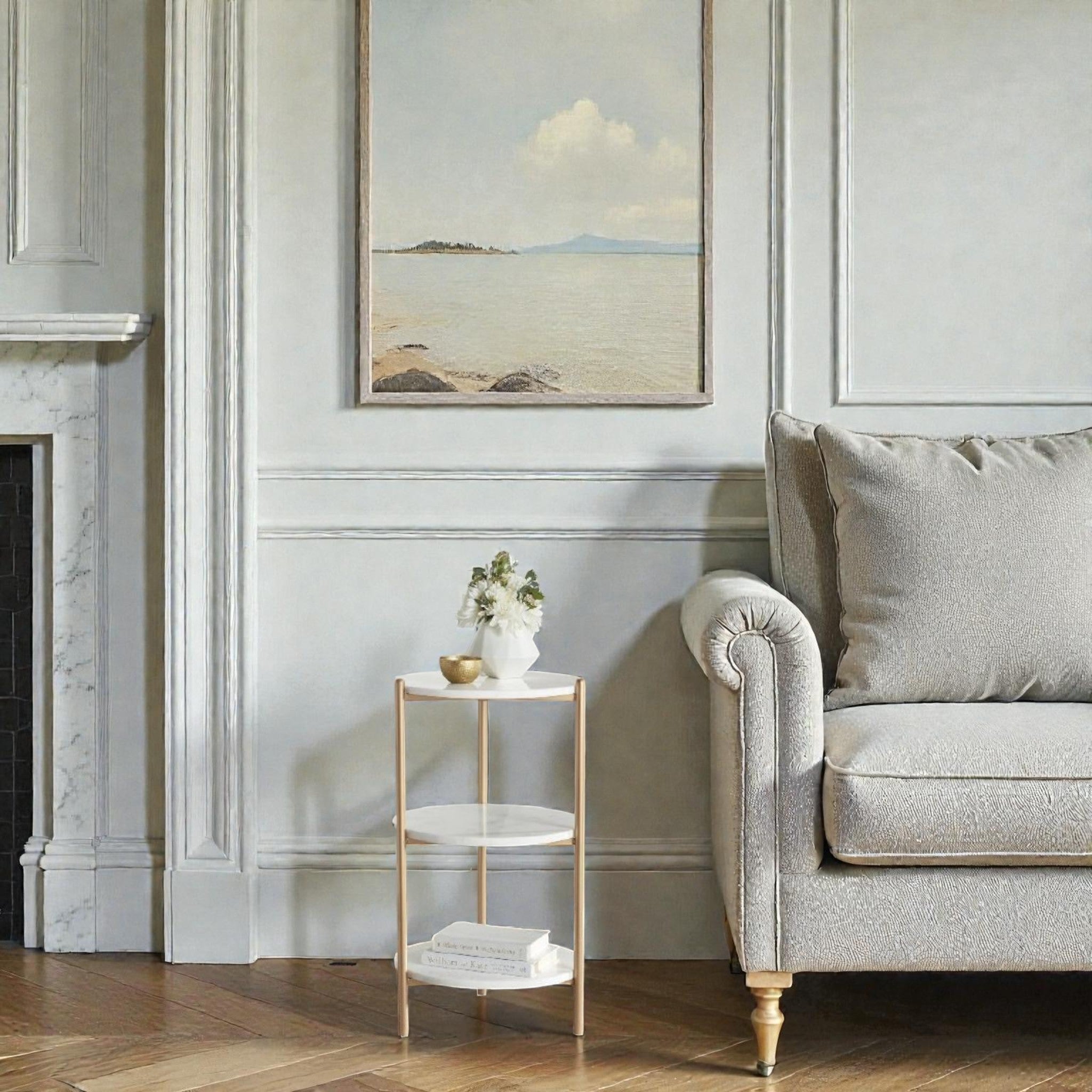 Metalkart Special The Seraphina 3-Tier Faux Side Table