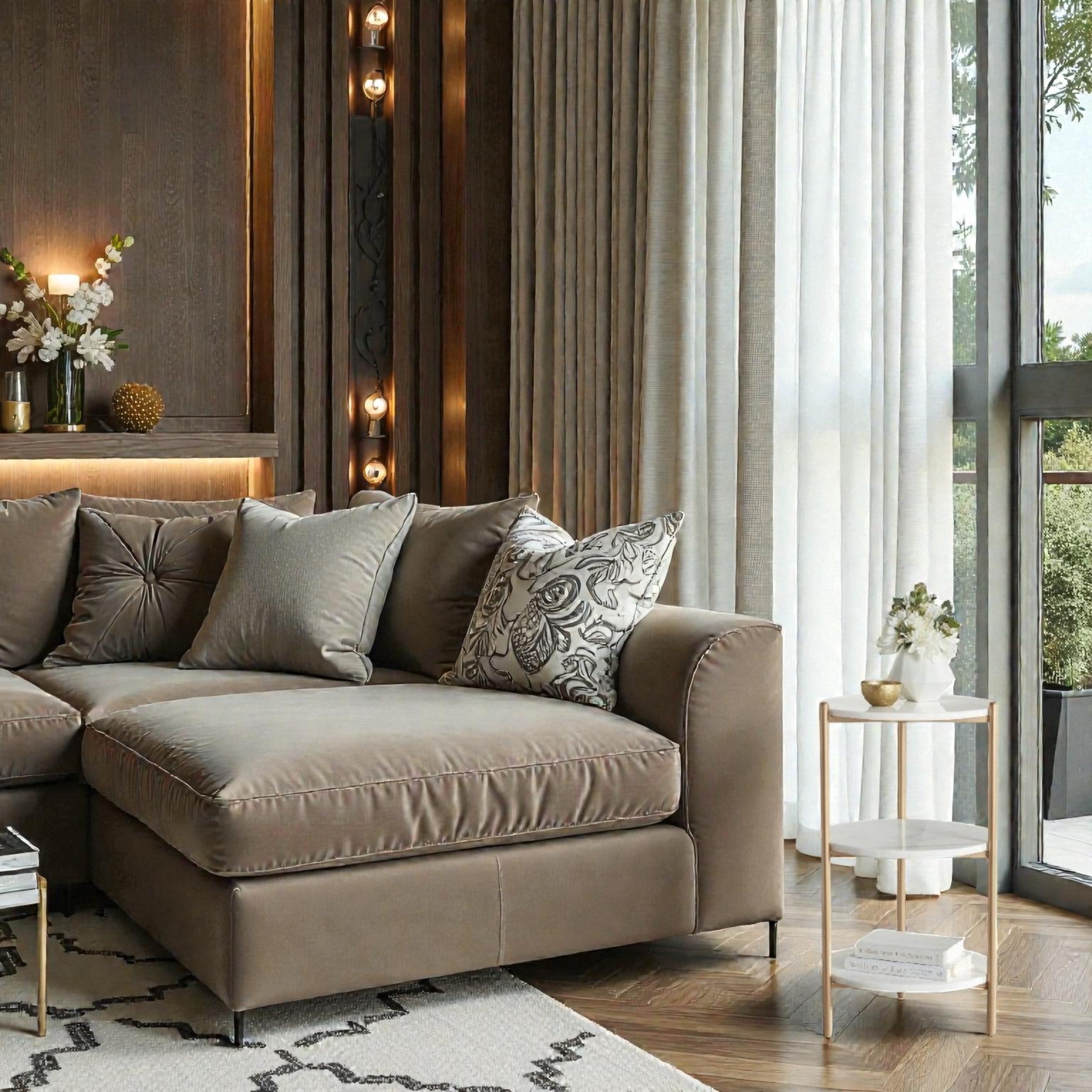 Metalkart Special The Seraphina 3-Tier Faux Side Table