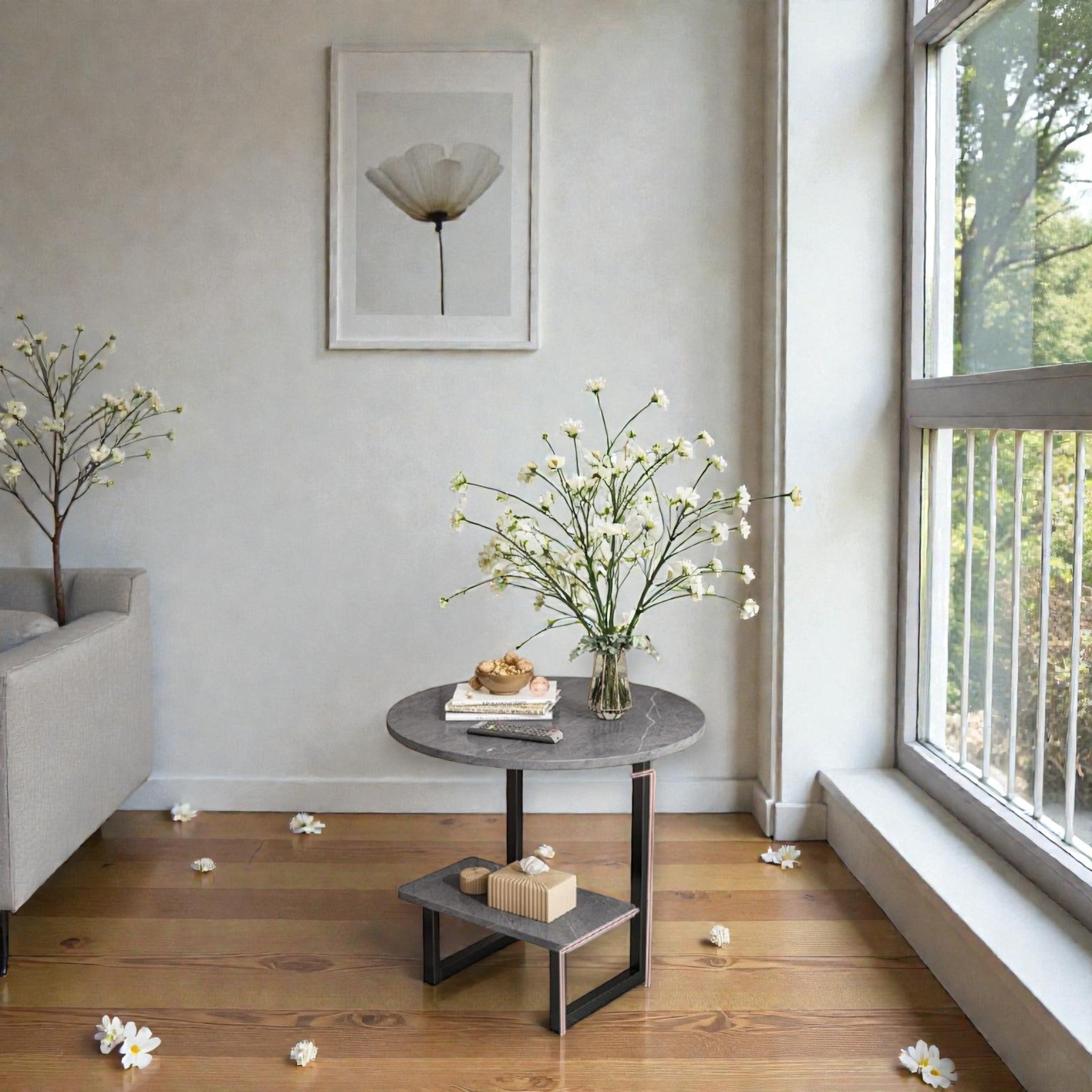 Metalkart Special The Aurora Round/Square Coffee Nook Table