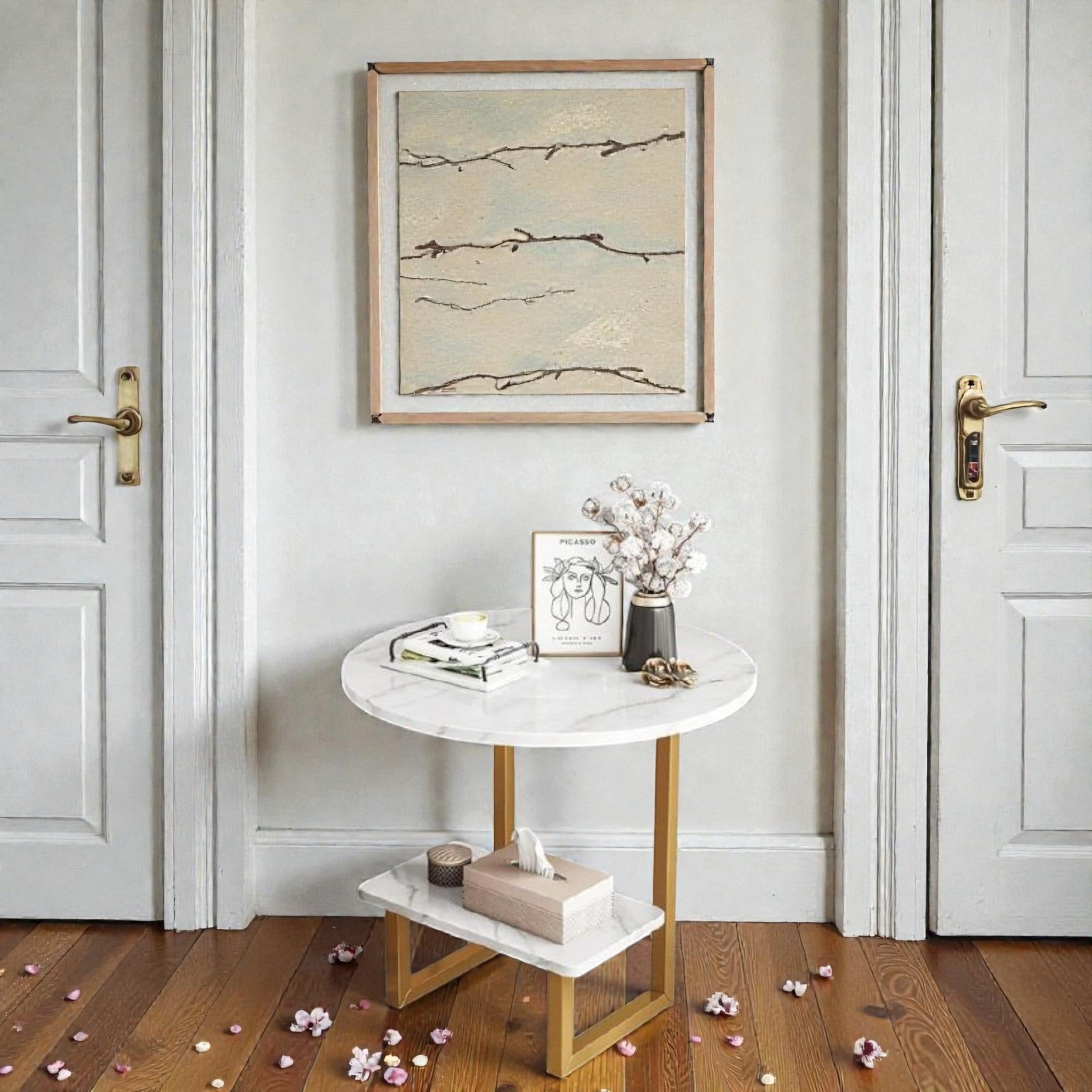 Metalkart Special The Aurora Round/Square Coffee Nook Table