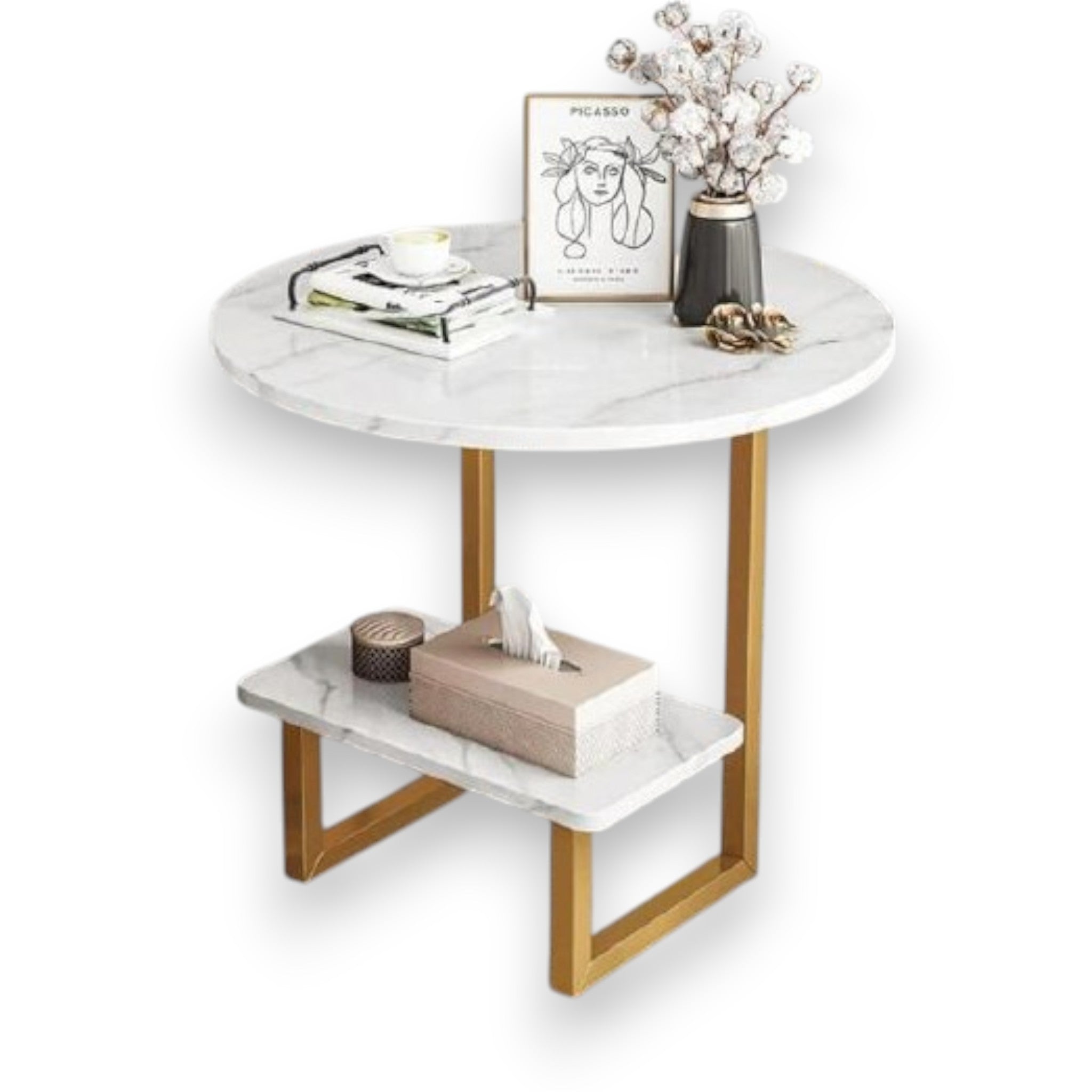 Metalkart Special The Aurora Round/Square Coffee Nook Table