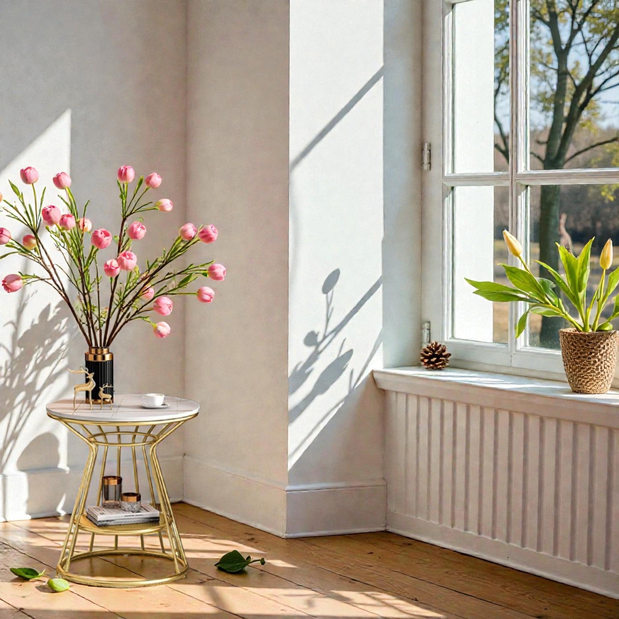 Metalkart Special The Meridian Caged Slate Nightstand