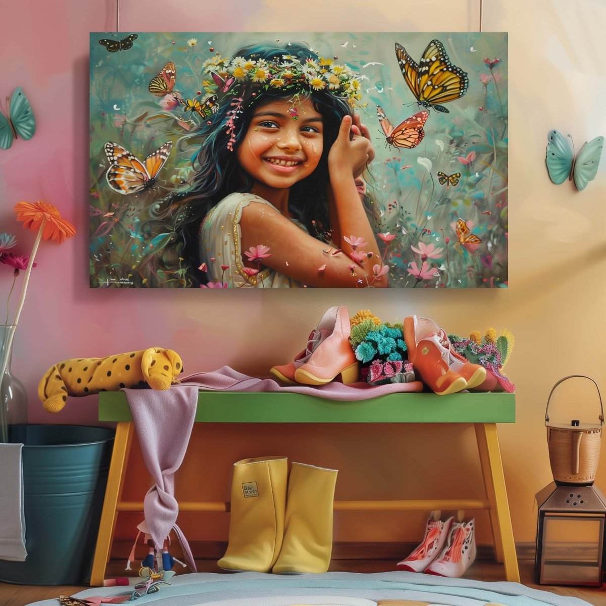 48 x 32 Inches / Wood Stretcher (Ready To Hang)