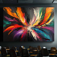 Thumbnail for Abstract: Astral Coalescence Canvas Wall Painting (36 x 24 Inches)