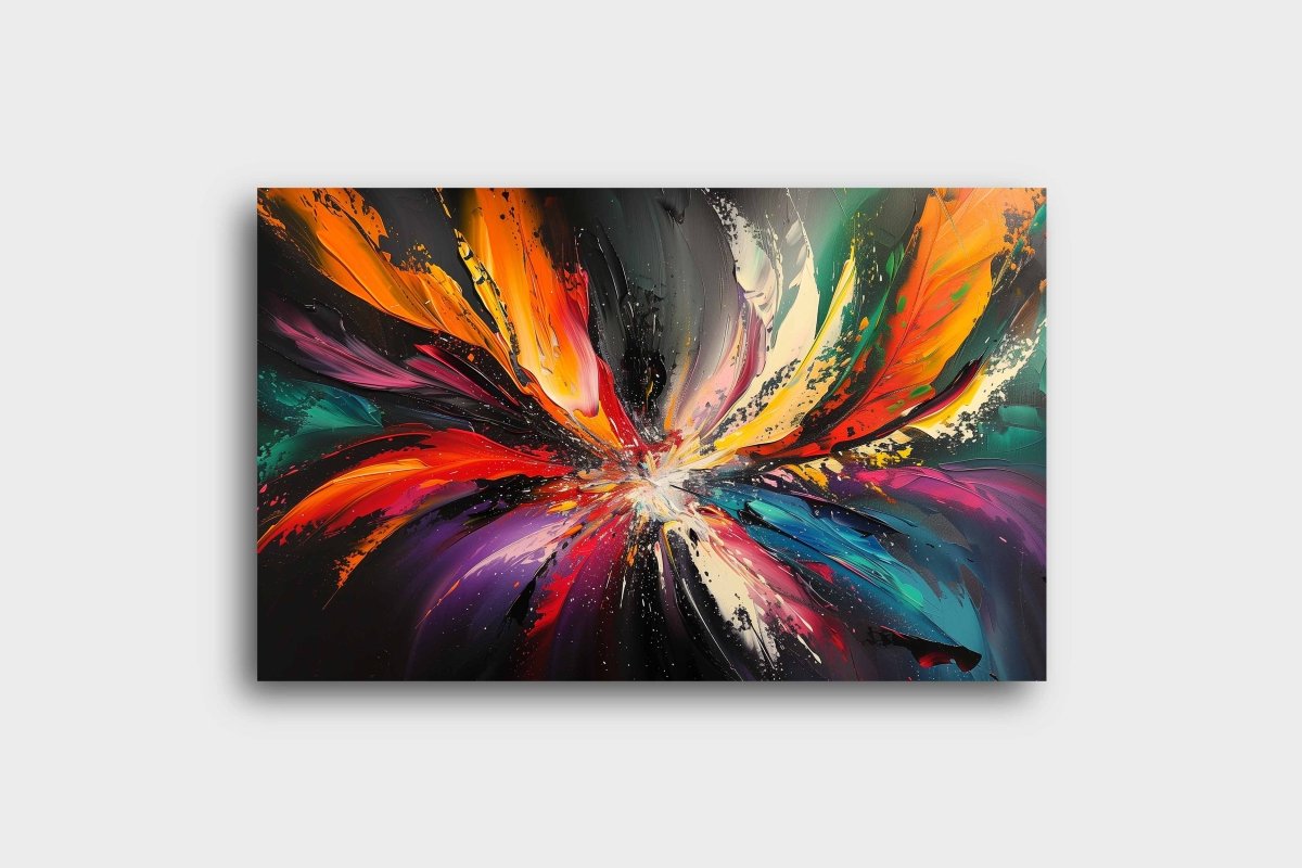 Abstract: Astral Coalescence Canvas Wall Painting (36 x 24 Inches)