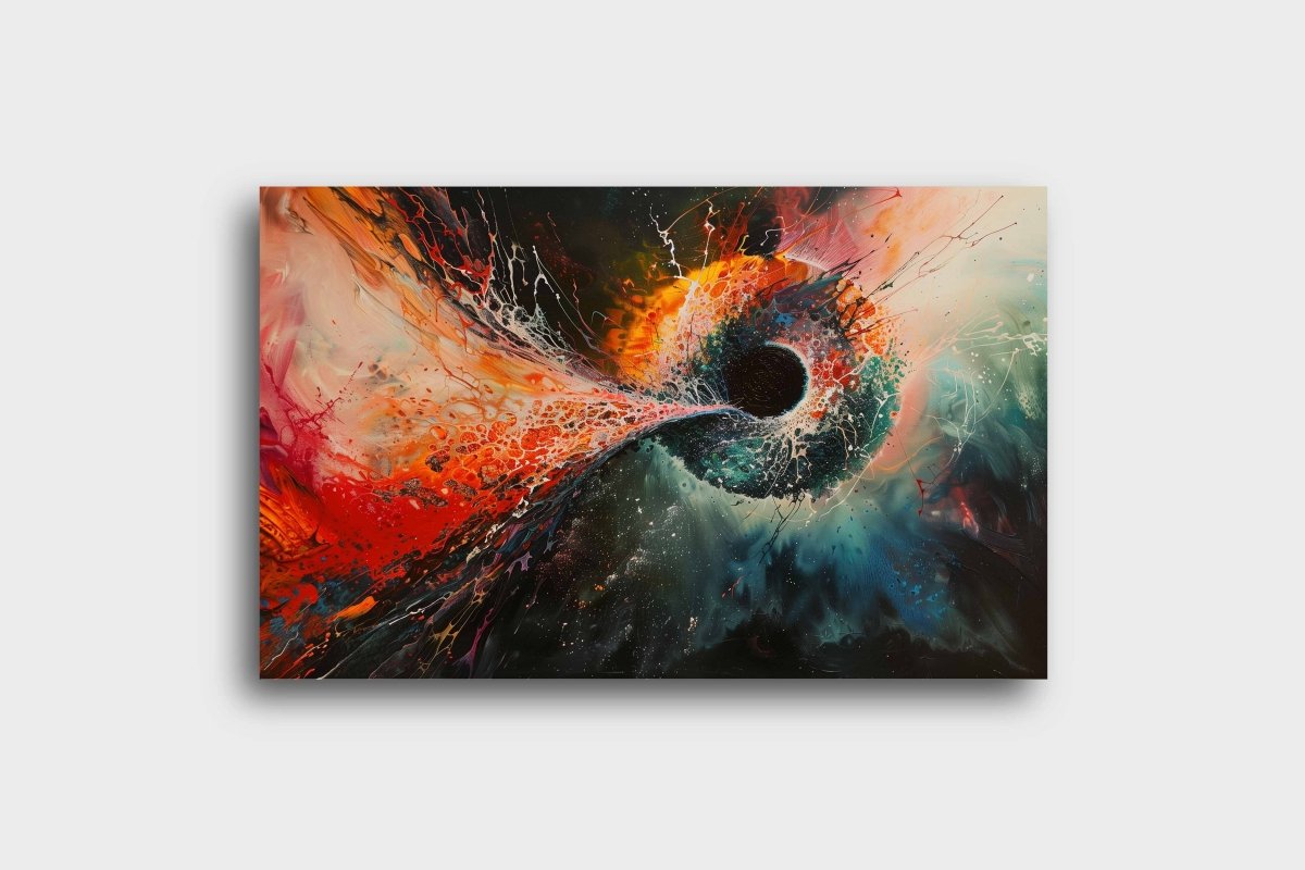 Abstract: Cosmic Maelstrom Canvas Wall Painting (36 x 24 Inches)