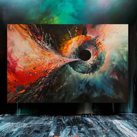 Thumbnail for Abstract: Cosmic Maelstrom Canvas Wall Painting (36 x 24 Inches)