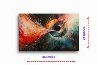 Thumbnail for Abstract: Cosmic Maelstrom Canvas Wall Painting (36 x 24 Inches)