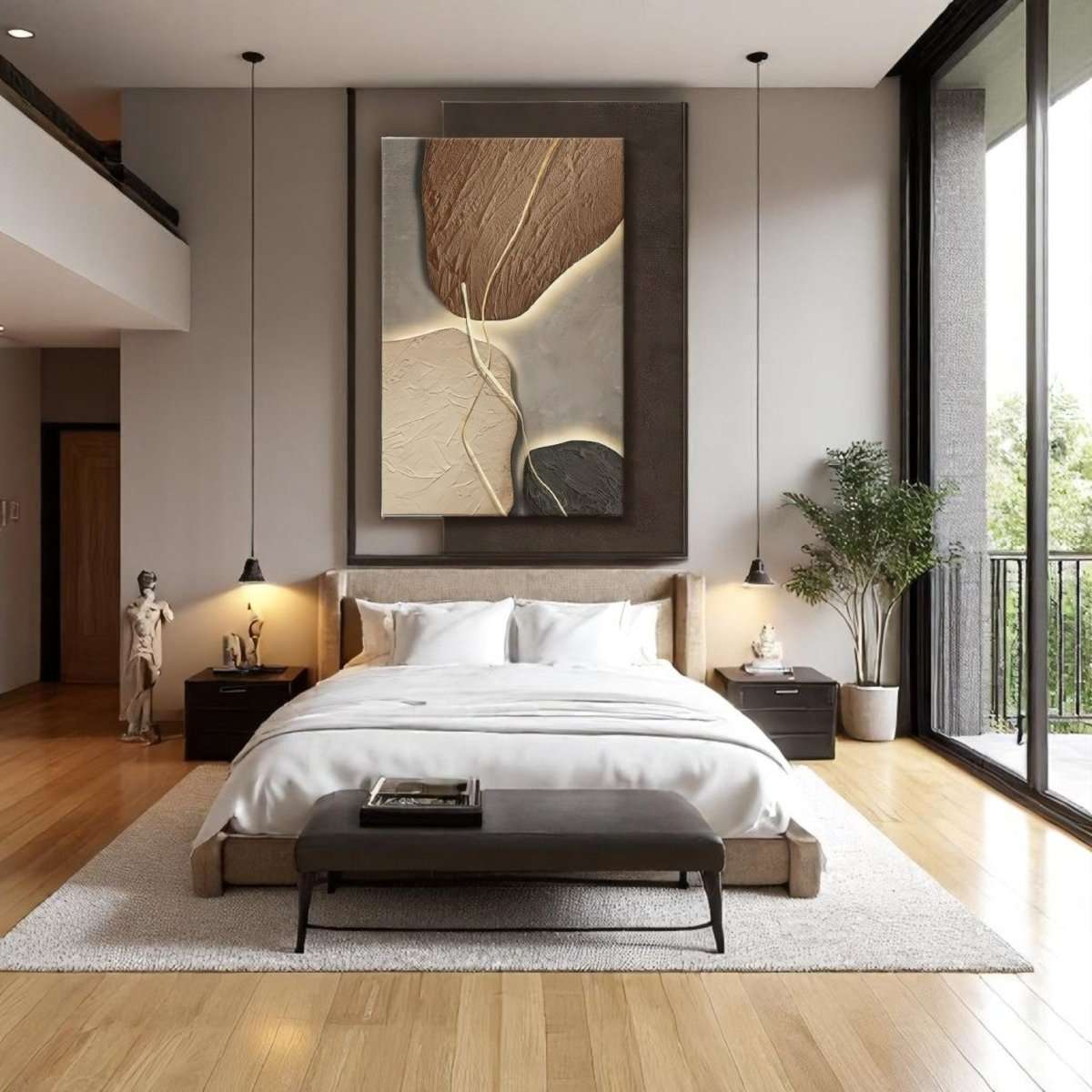Abstract Earthy Flow Wall Decor (60 x 80 CM)
